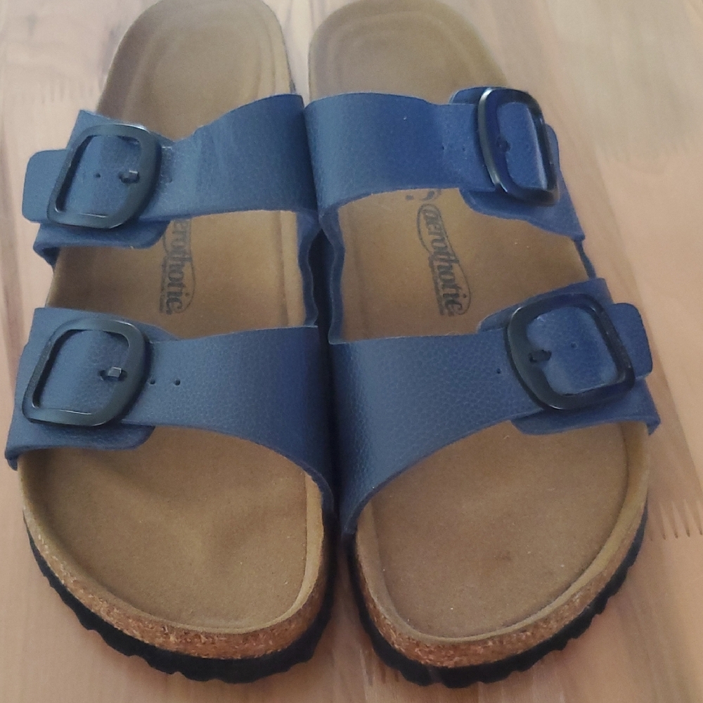 Comfy Blue Kids Sandals by Earth Spirit